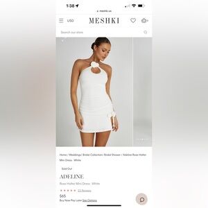 Brand new never worn Meshki dress